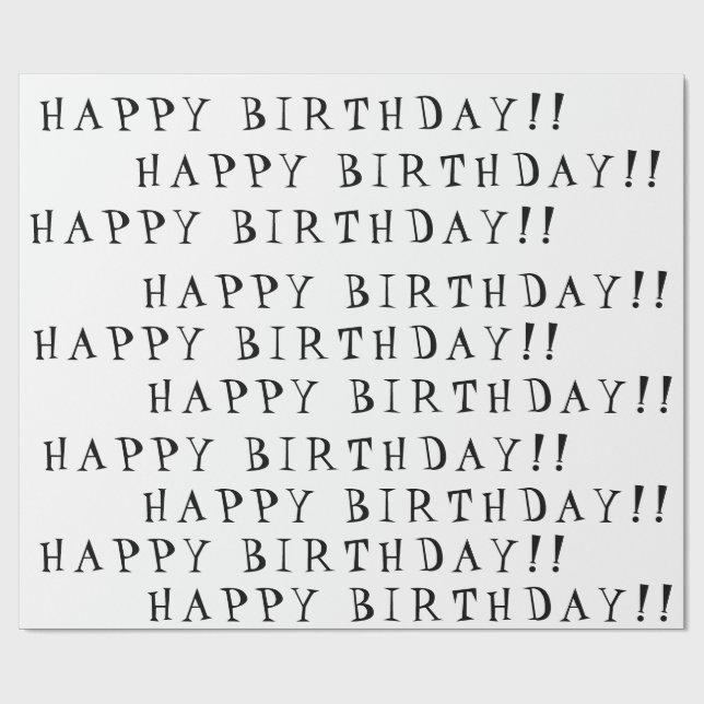 Alles Gute zum Geburtstag Geschenkpapier (Flach)