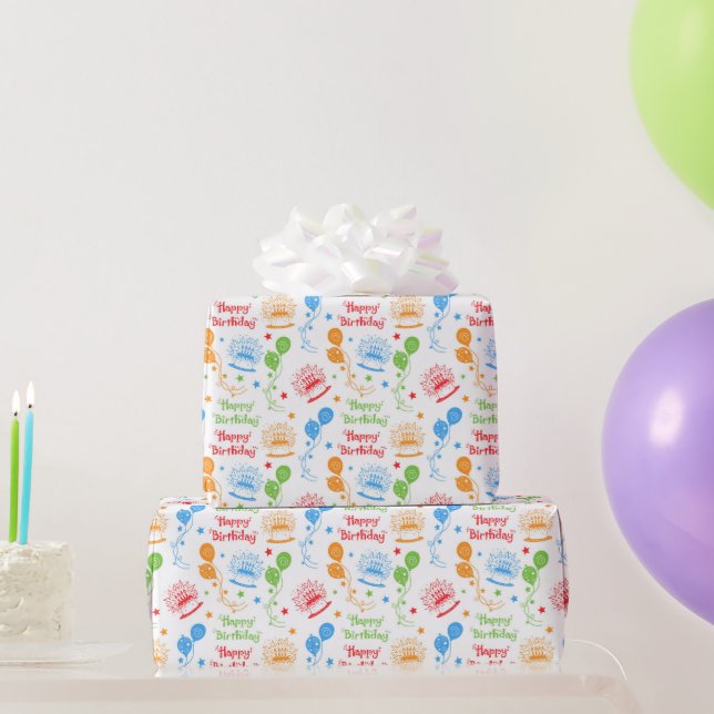 Alles Gute zum Geburtstag Geschenkpapier (Partygeschenke)