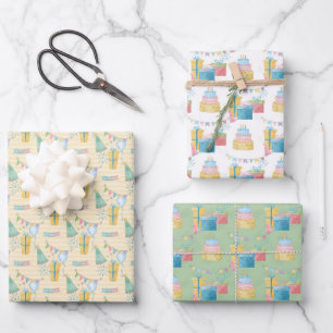 Alles Gute zum Geburtstag Geschenkpapier Set