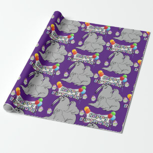 Alles Gute zum Geburtstag Geschenkpapier Siegel Cu