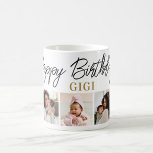 Alles Gute zum Geburtstag Gigi 5 Foto-Collage Ande Kaffeetasse