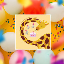 Alles Gute zum Geburtstag - Giraffe und Freunde