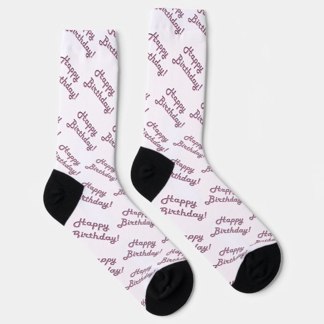 Alles Gute zum Geburtstag Glam Version Socken (Rechts)