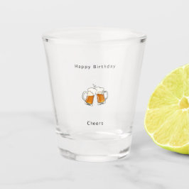 Alles Gute zum Geburtstag Glas, Prost Bier Schnapsglas
