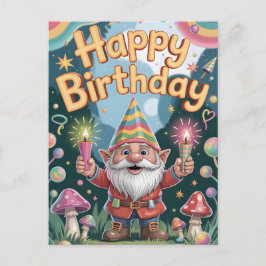 Alles Gute zum Geburtstag Gnom Gruß Postkarte