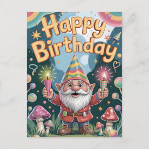 Alles Gute zum Geburtstag Gnom Gruß Postkarte