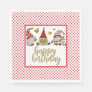 Alles Gute zum Geburtstag Gnome Serviette