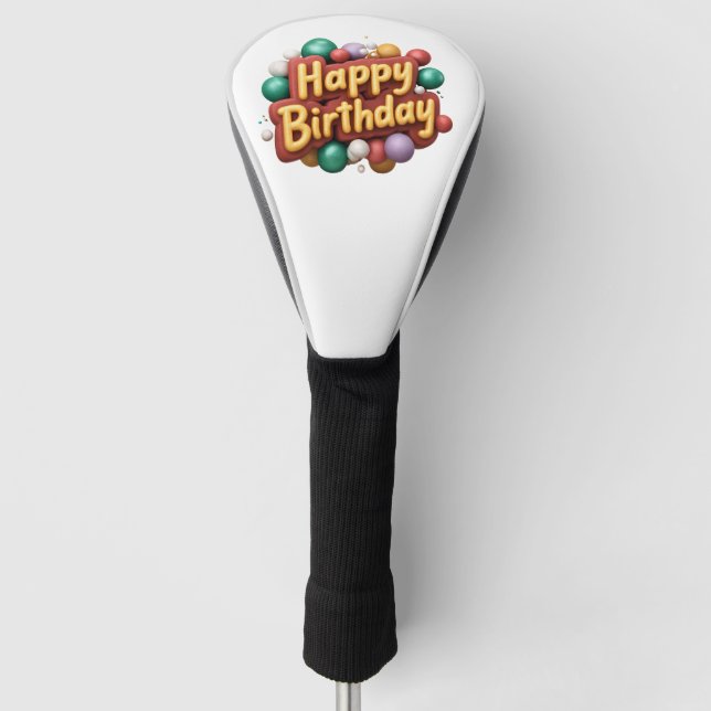 Alles Gute zum Geburtstag Golf Headcover (Vorderseite)