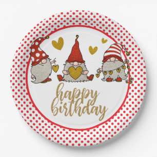 Alles Gute zum Geburtstag Gomes Papierplatte Pappteller