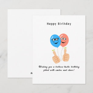 Alles Gute zum Geburtstag Gönnen Sie sich einen ba Feiertagskarte