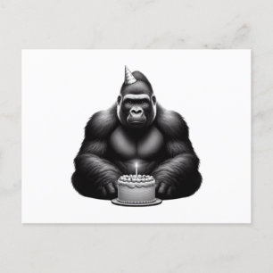 Alles Gute zum Geburtstag Gorilla Postkarte