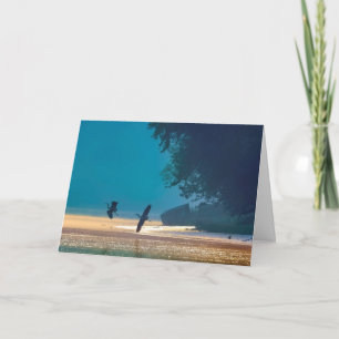 Alles Gute zum Geburtstag - Great Blue Herons Flig Karte