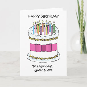 Alles Gute zum Geburtstag Große Nichte Karte