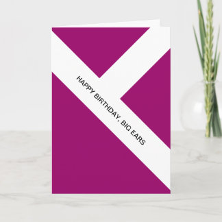 alles Gute zum Geburtstag, große Ohren Karte