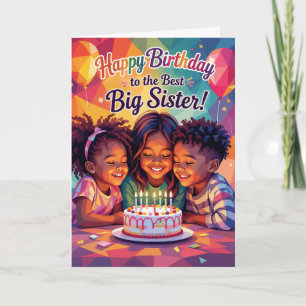 Alles Gute zum Geburtstag, große Schwester! Geburt Feiertagskarte