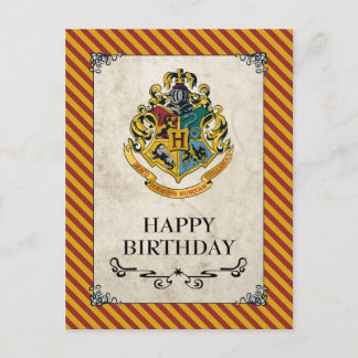 Alles Gute zum Geburtstag Harry Potters | Hogwarts Postkarte