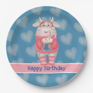 Alles Gute zum Geburtstag Heiße Schokolade Papptel Pappteller
