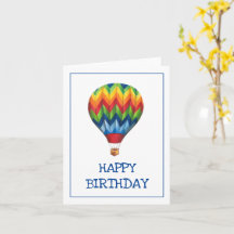 "Alles Gute zum Geburtstag" Heißluftballon-Grußkar