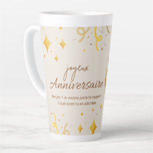 Alles Gute zum Geburtstag. Herzlichen Glückwunsch  Milchtasse