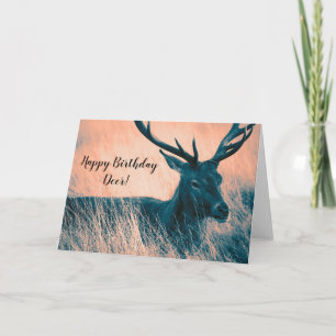 Alles Gute zum Geburtstag Hirsch! Karte