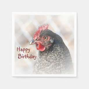 Alles Gute zum Geburtstag Hühner Serviette
