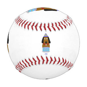 Alles Gute zum Geburtstag Hündchen Baseball