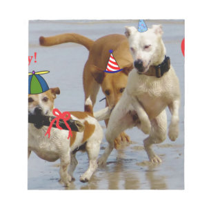 alles Gute zum Geburtstag Hunde Notizblock