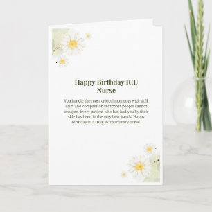 Alles Gute zum Geburtstag ICU Krankenschwester Kar Karte