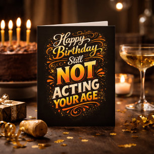 Alles Gute zum Geburtstag, immer noch nicht in dei Karte