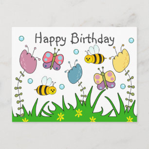 Alles Gute zum Geburtstag in der Natur Postkarte