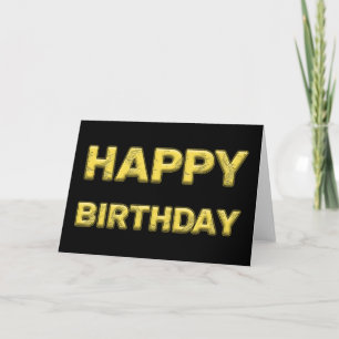 Alles Gute zum Geburtstag in Gold! Karte