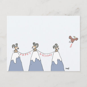 Alles Gute zum Geburtstag in Kanada! Postkarte