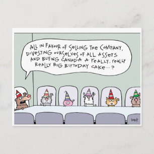 Alles Gute zum Geburtstag in Kanada! von Harrop -  Postkarte