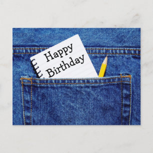 Alles Gute zum Geburtstag in Pocket Postkarte