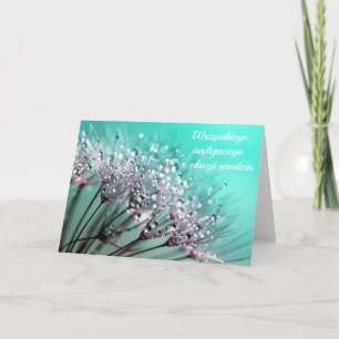 Alles Gute zum Geburtstag in poliertem Leuchter Karte