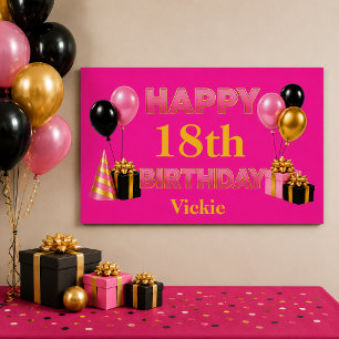 Alles Gute zum Geburtstag in Rosa für jedes Alter Poster
