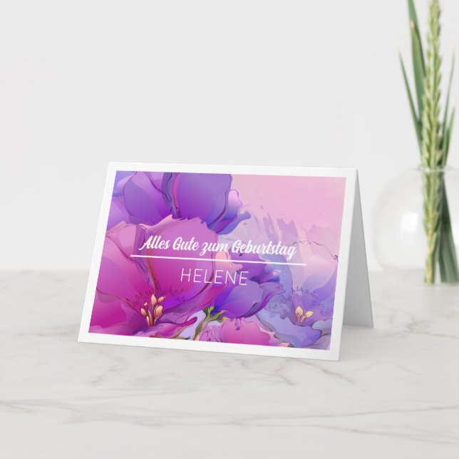Alles Gute zum Geburtstag Individuelle Name Geburt Karte (Vorderseite)