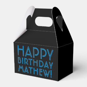 Alles Gute zum Geburtstag (IRGEND EIN NAME)   Blau Geschenkschachtel