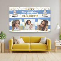 Alles Gute zum Geburtstag, jedes Alter Foto Collag