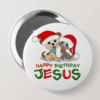 Alles Gute zum Geburtstag Jesus Button