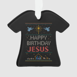 Alles Gute zum Geburtstag Jesus Christlicher Weihn Ornament
