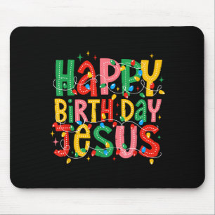 Alles Gute zum Geburtstag Jesus Frohe Weihnachten Mousepad