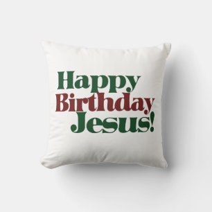 Alles Gute zum Geburtstag Jesus ist Weihnachten Kissen