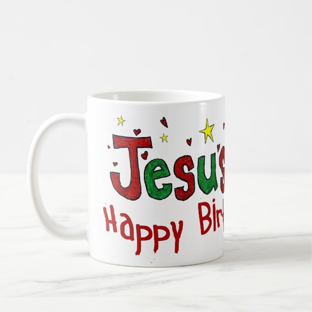 Alles Gute zum Geburtstag Jesus Kaffeetasse (Links)