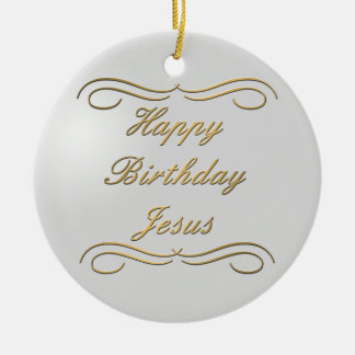 Alles Gute zum Geburtstag Jesus Keramik Ornament