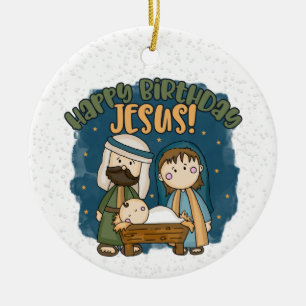 Alles Gute zum Geburtstag Jesus Ornament