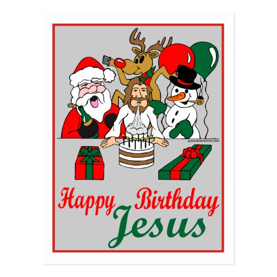 Alles Gute zum Geburtstag Jesus Postkarte | Zazzle.at
