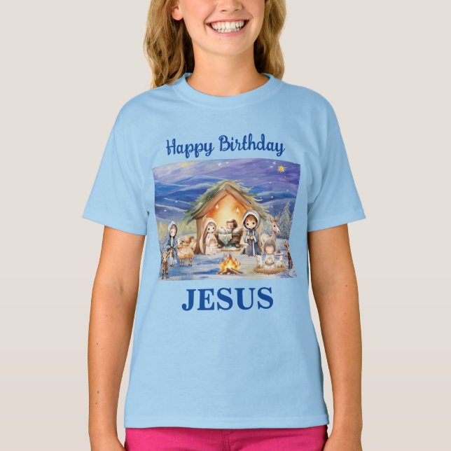 Alles Gute zum Geburtstag Jesus T - Shirt (Vorderseite)