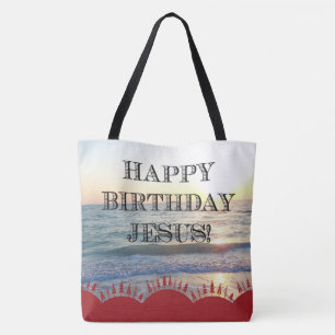 Alles Gute zum Geburtstag Jesus Über Dem Ozean