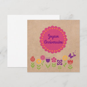 Alles Gute zum Geburtstag   Joyeux Anniversaire Karte